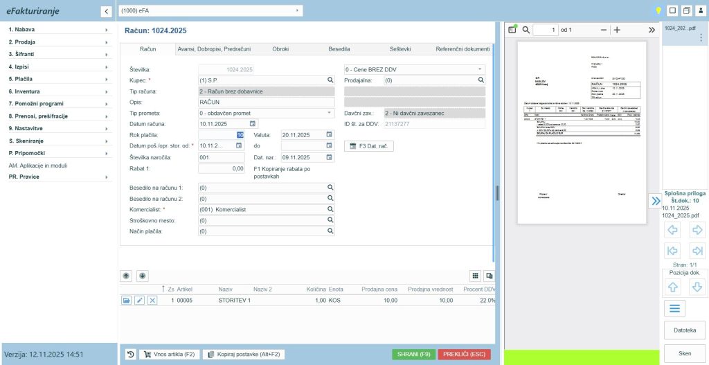 eFA39_popravljanje računov