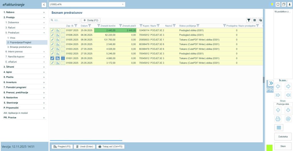 eFA48_predračun popravljanje